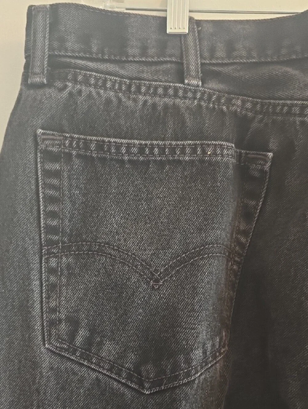 Levi's 505 Black Straight-Leg Jeans